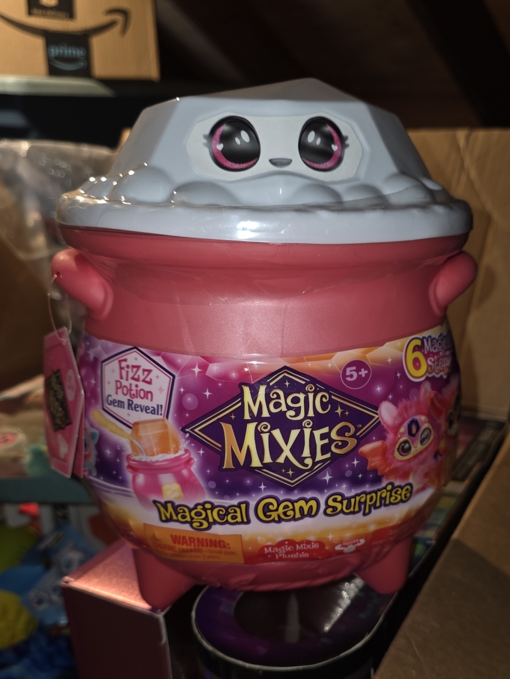 Magic Mixies Magical Gem Surprise Pink Cauldron Toy